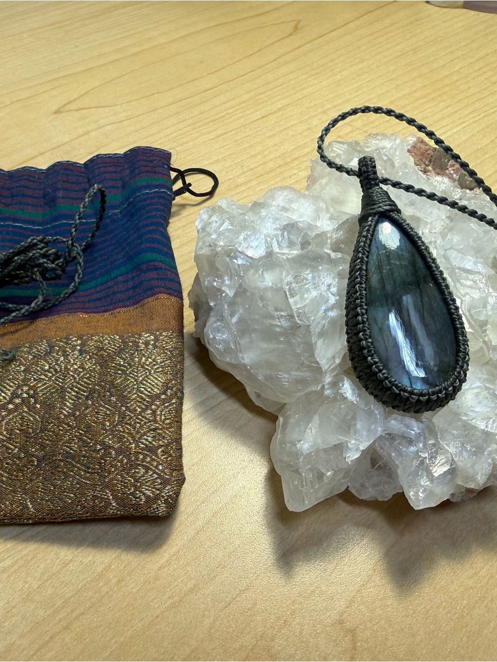 Labradorite Macrame